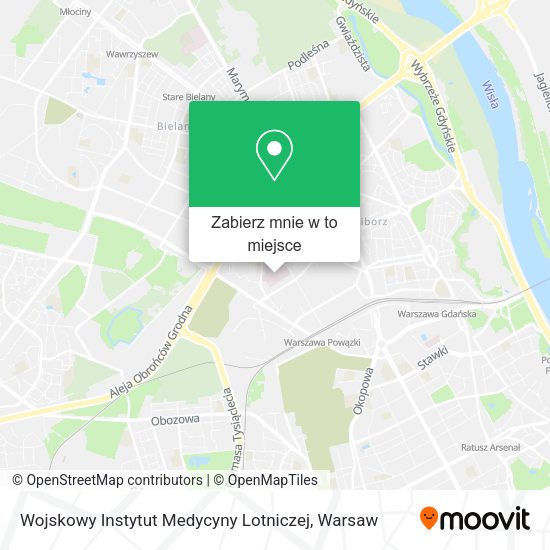Mapa Wojskowy Instytut Medycyny Lotniczej