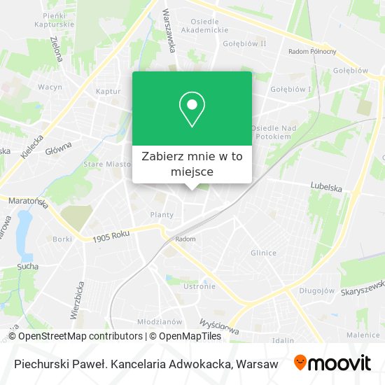 Mapa Piechurski Paweł. Kancelaria Adwokacka