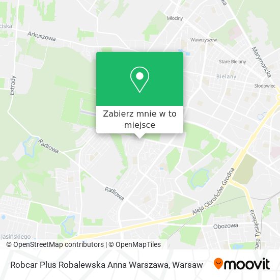 Mapa Robcar Plus Robalewska Anna Warszawa