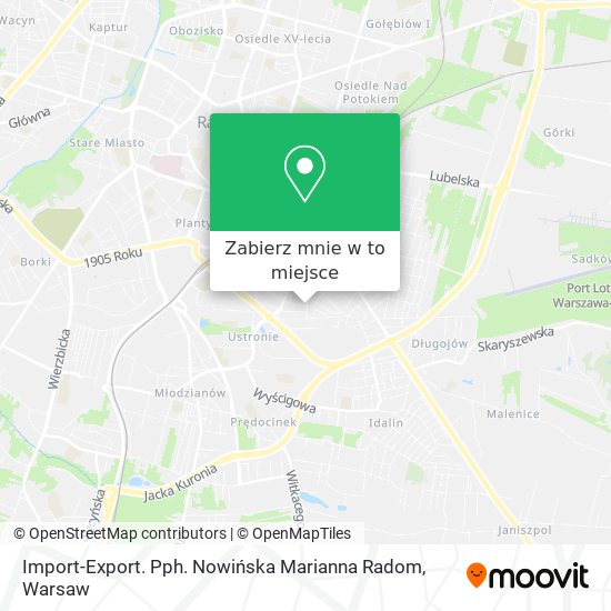 Mapa Import-Export. Pph. Nowińska Marianna Radom