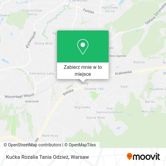 Mapa Kućka Rozalia Tania Odzież