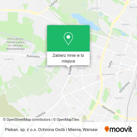 Mapa Pleban. sp. z o.o. Ochrona Osób i Mienia