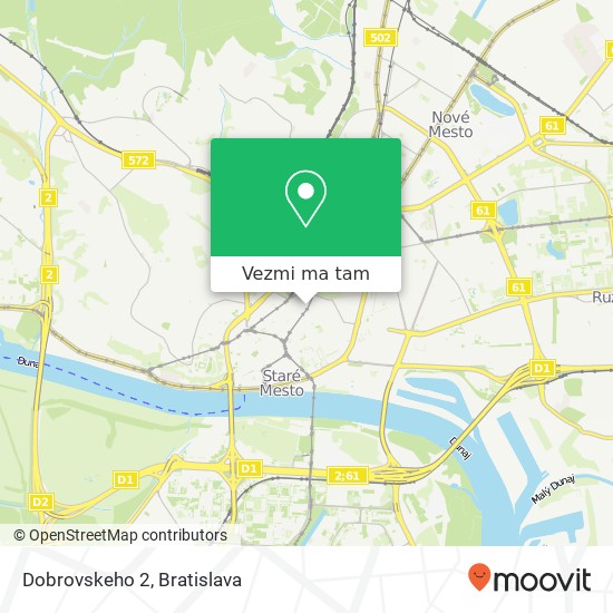 Dobrovskeho 2 mapa