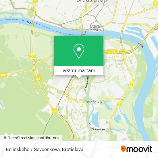 Belinskeho / Sevcenkova mapa
