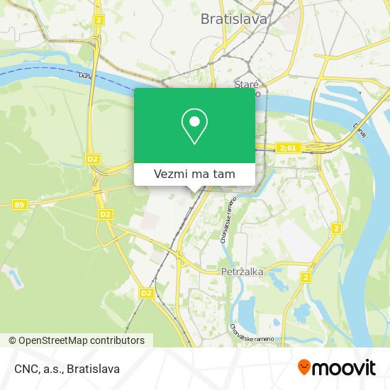 CNC, a.s. mapa