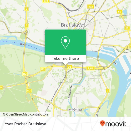 Yves Rocher mapa