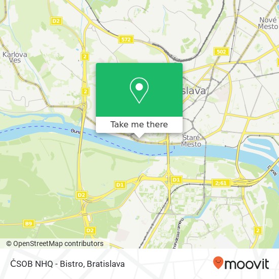 ČSOB NHQ - Bistro mapa