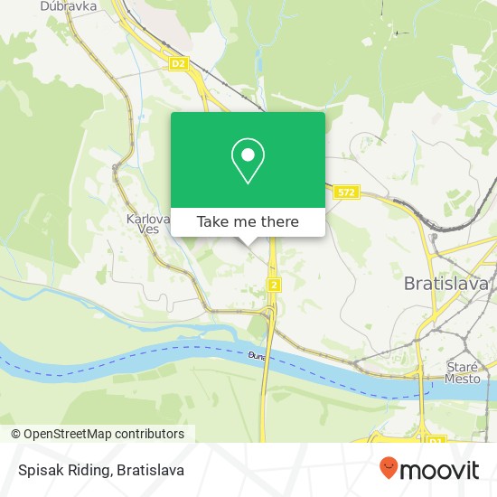 Spisak Riding mapa