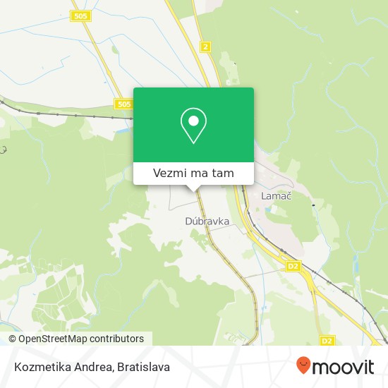 Kozmetika Andrea mapa