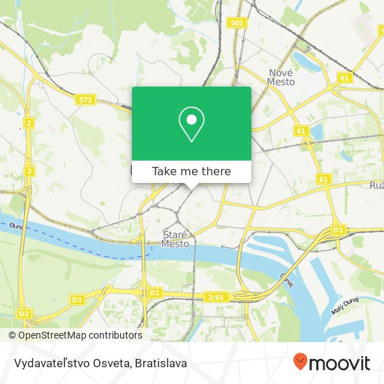 Vydavateľstvo Osveta mapa