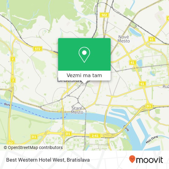 Best Western Hotel West mapa