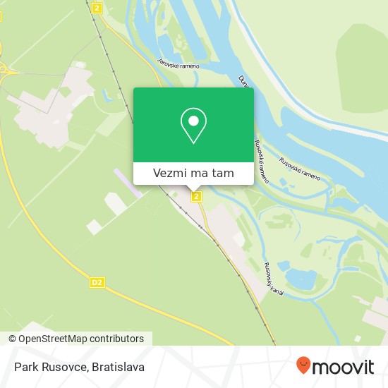 Park Rusovce mapa