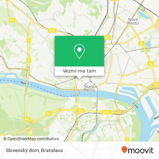 Slovenský dom, Michalská 2 811 01 Bratislava mapa