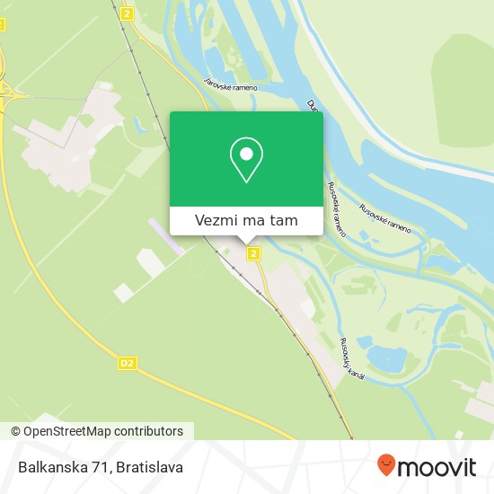 Balkanska 71 mapa