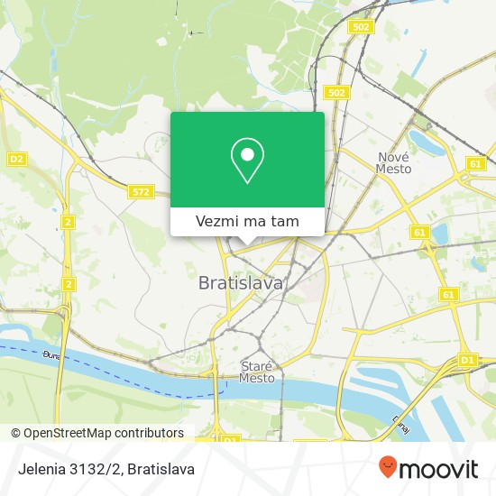 Jelenia 3132/2 mapa