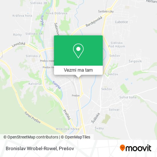 Bronislav Wrobel-Rowel mapa