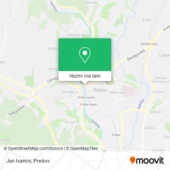 Jan Ivanco mapa
