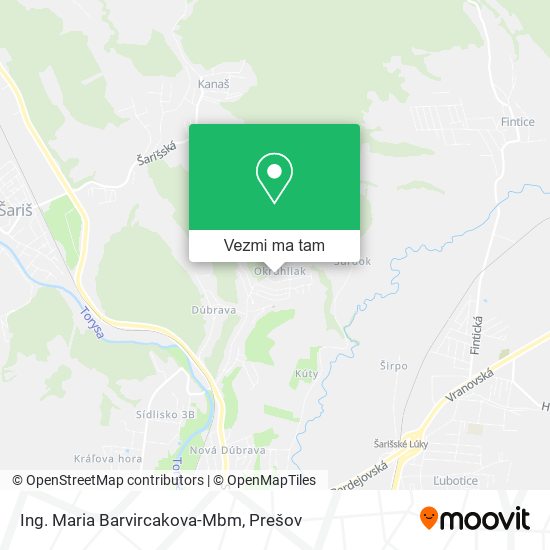 Ing. Maria Barvircakova-Mbm mapa