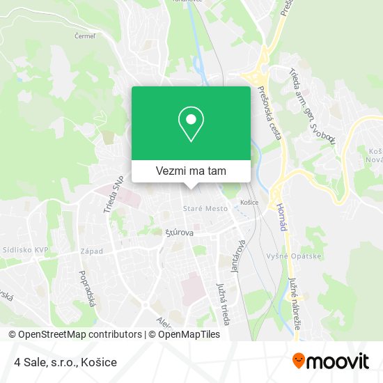 4 Sale, s.r.o. mapa