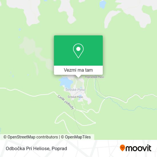 Odbočka Pri Heliose mapa