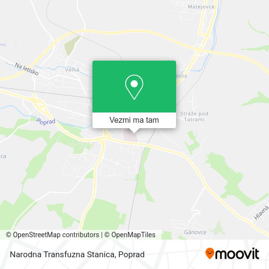 Narodna Transfuzna Stanica mapa