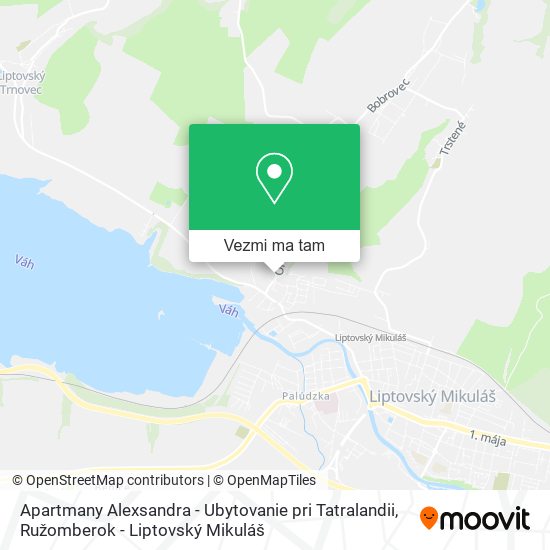 Apartmany Alexsandra - Ubytovanie pri Tatralandii mapa