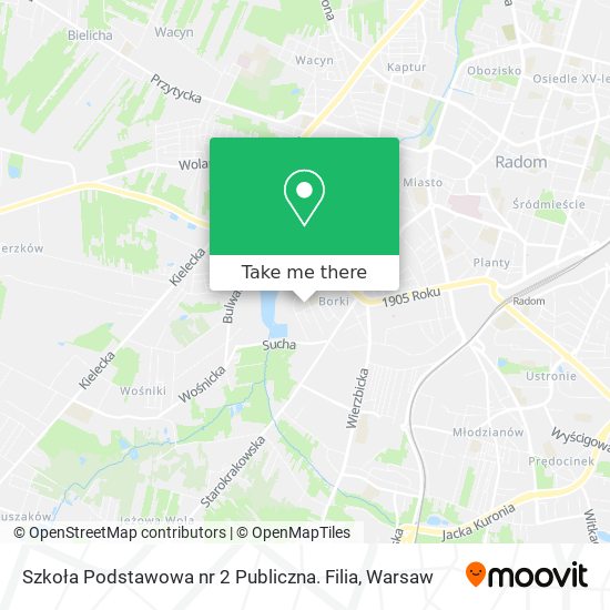 Szkoła Podstawowa nr 2 Publiczna. Filia map