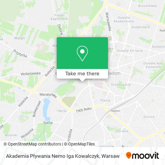 Akademia Pływania Nemo Iga Kowalczyk map