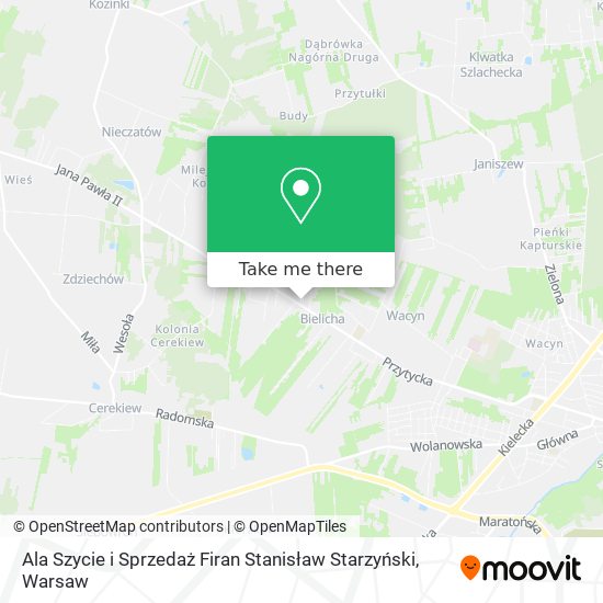 Ala Szycie i Sprzedaż Firan Stanisław Starzyński map