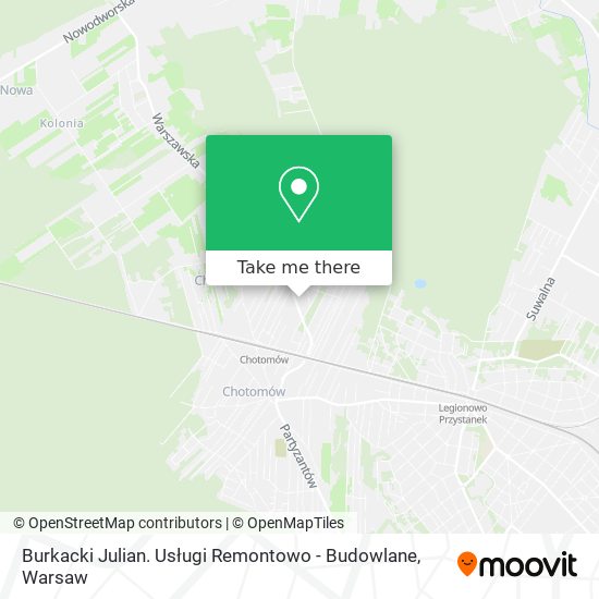 Burkacki Julian. Usługi Remontowo - Budowlane map