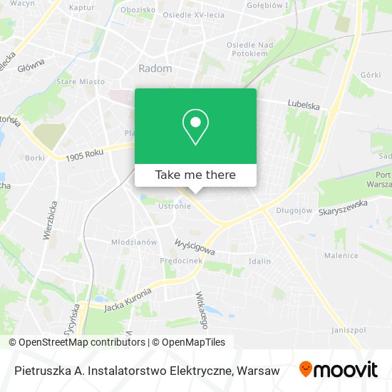Карта Pietruszka A. Instalatorstwo Elektryczne