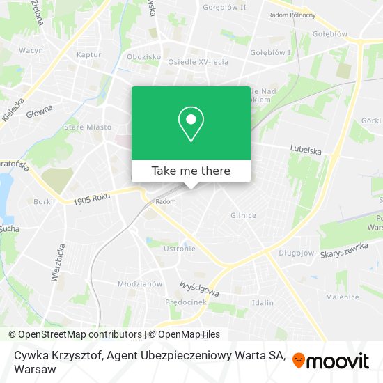 Cywka Krzysztof, Agent Ubezpieczeniowy Warta SA map