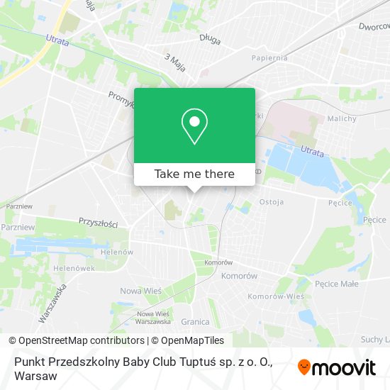 Punkt Przedszkolny Baby Club Tuptuś sp. z o. O. map