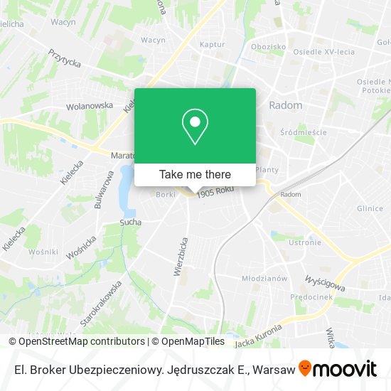 El. Broker Ubezpieczeniowy. Jędruszczak E. map