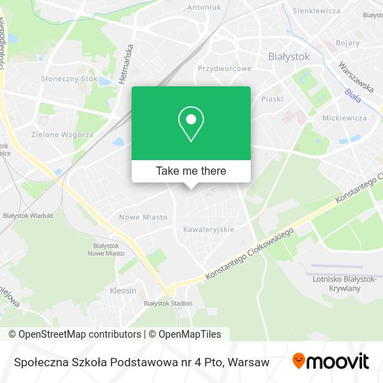 Społeczna Szkoła Podstawowa nr 4 Pto map