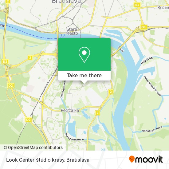 Look Center-štúdio krásy map