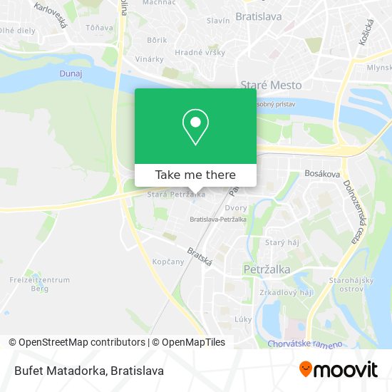 Bufet Matadorka map