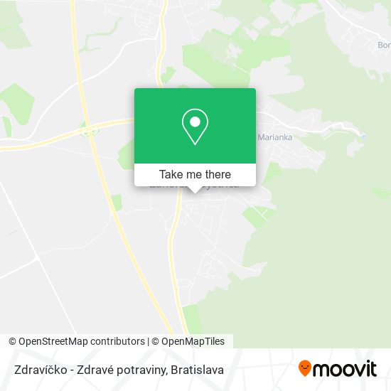 Zdravíčko - Zdravé potraviny map