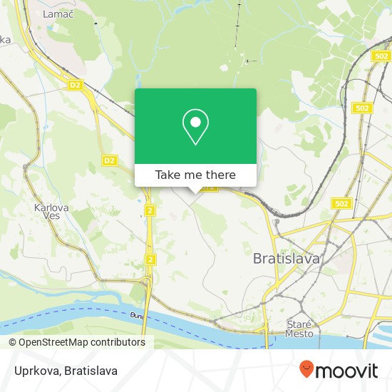 Uprkova map