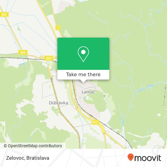 Zelovoc map