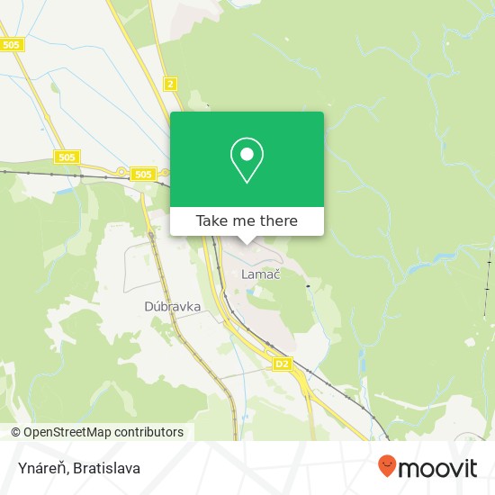 Ynáreň map