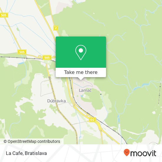 La Cafe map