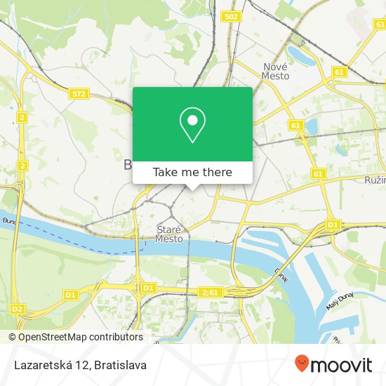 Lazaretská 12 map