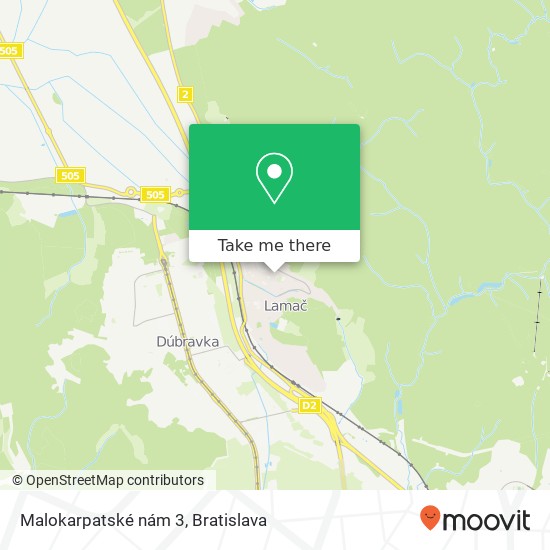 Malokarpatské nám 3 map