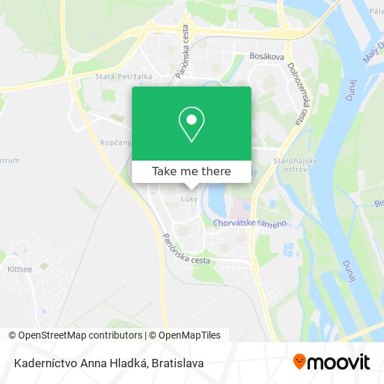 Kaderníctvo Anna Hladká map