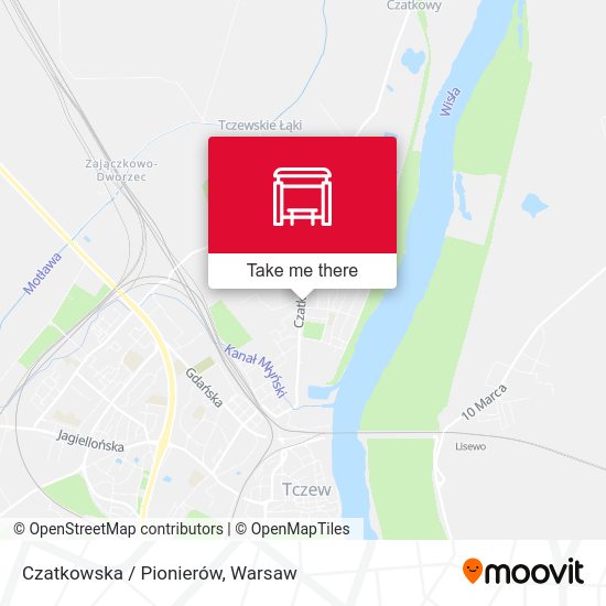 Czatkowska / Pionierów map